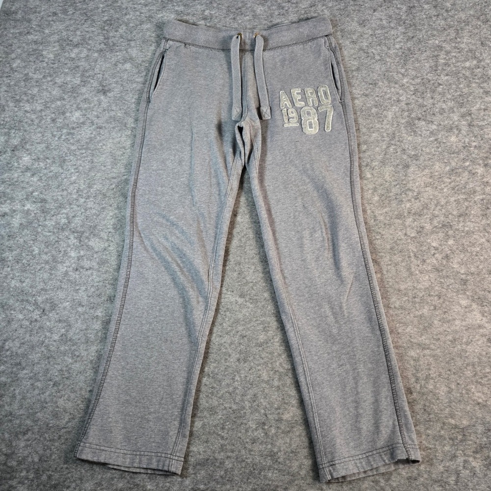 Aeropostale Womens Gray 1987 Athletic Lounge Sweatpants S